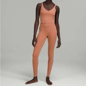 LULULEMON align high rise pant 28” dusty clay size 6